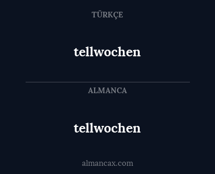 tellwochen - tellwochen