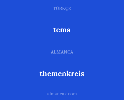 themenkreis - tema