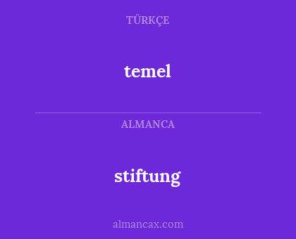 stiftung - temel