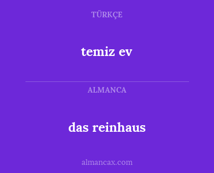 temiz ev - das reinhaus
