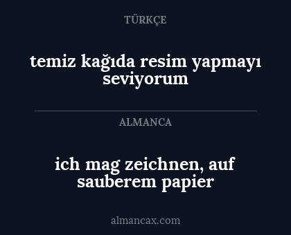 temiz kağıda resim yapmayı seviyorum - ich mag zeichnen, auf sauberem papier