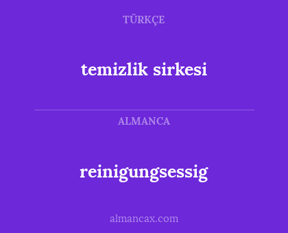 temizlik sirkesi - reinigungsessig