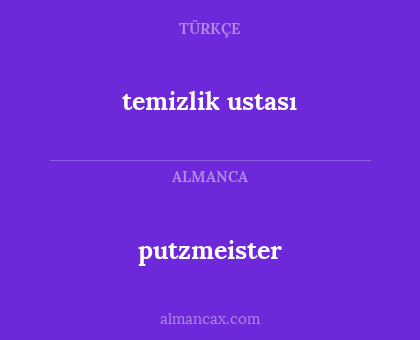 putzmeister - temizlik ustası