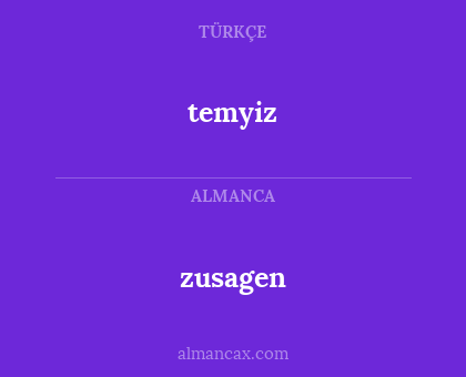 temyiz - zusagen