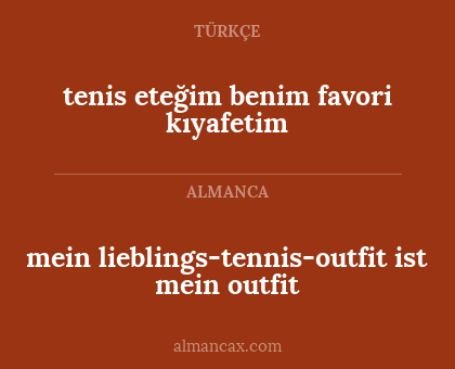 mein lieblings-tennis-outfit ist mein outfit - tenis eteğim benim favori kıyafetim