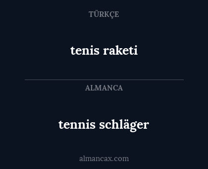 tennis schläger - tenis raketi