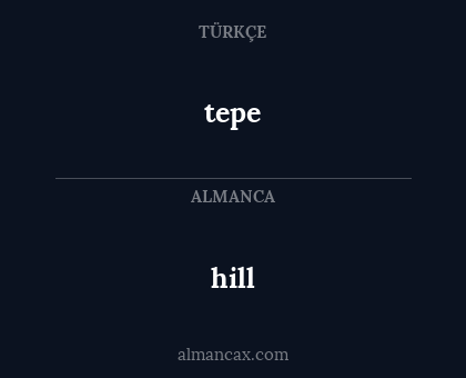 hill - tepe