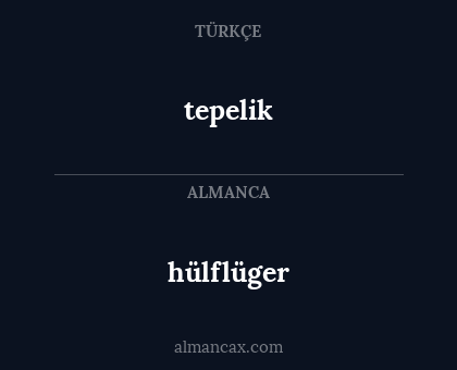 hülflüger - tepelik