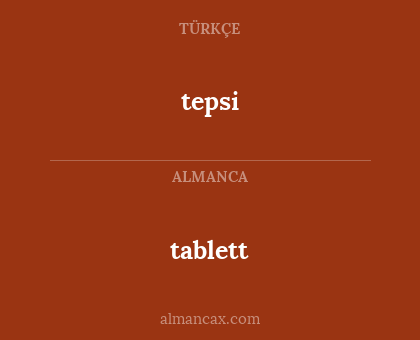 tablett - tepsi