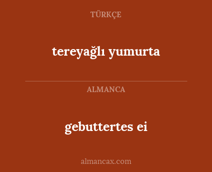 gebuttertes ei - tereyağlı yumurta