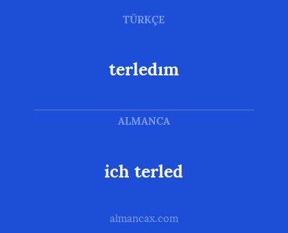 ich terled - terledım