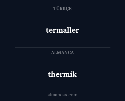 termaller - thermik