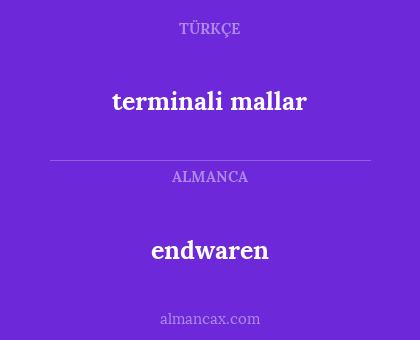 endwaren - terminali mallar