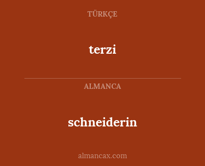 terzi - schneiderin