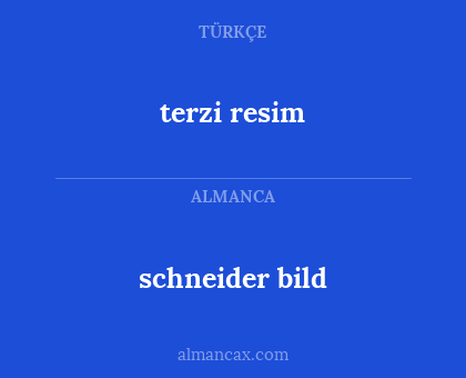 schneider bild - terzi resim