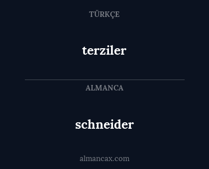 terziler - schneider