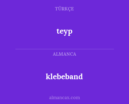 teyp - klebeband