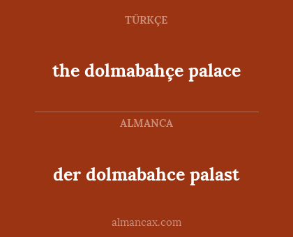 the dolmabahçe palace - der dolmabahce palast
