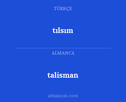 talisman - tılsım