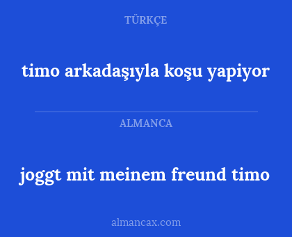 joggt mit meinem freund timo - timo arkadaşıyla koşu yapiyor