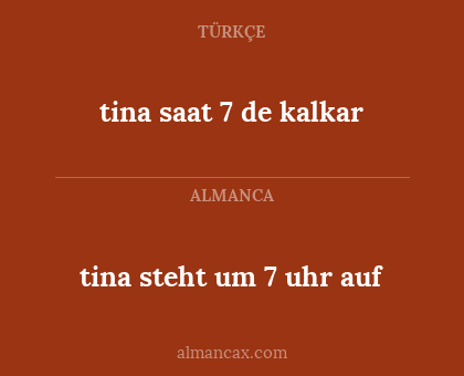 tina steht um 7 uhr auf - tina saat 7 de kalkar
