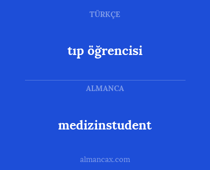 tıp öğrencisi - medizinstudent