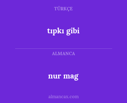 tıpkı gibi - nur mag