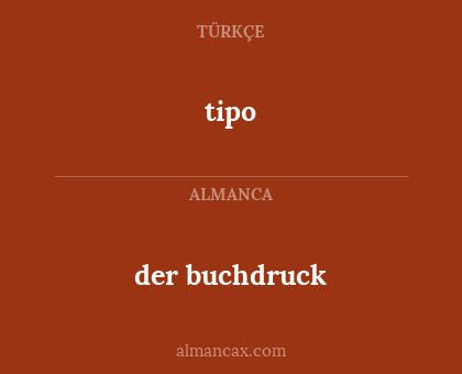 tipo - der buchdruck
