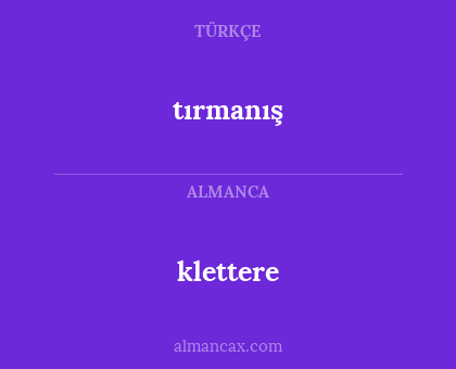 tırmanış - klettere