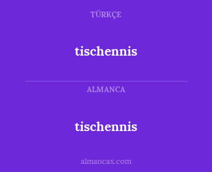 tischennis - tischennis