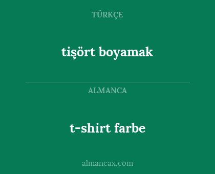 tişört boyamak - t-shirt farbe