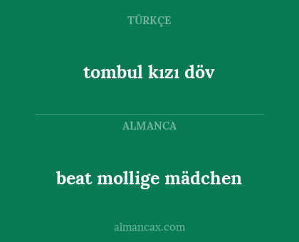 beat mollige mädchen - tombul kızı döv
