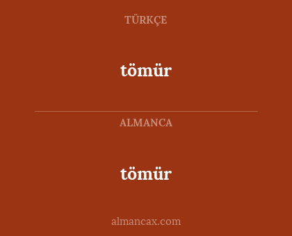 tömür - tömür
