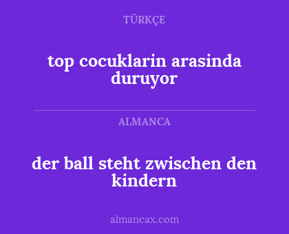 der ball steht zwischen den kindern - top cocuklarin arasinda duruyor