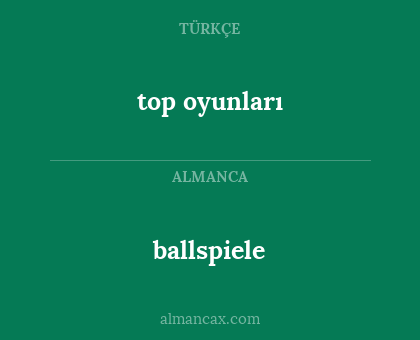 top oyunları - ballspiele