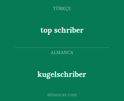 kugelschriber - top schriber