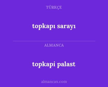 topkapı sarayı - topkapi palast