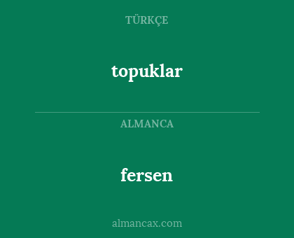 topuklar - fersen