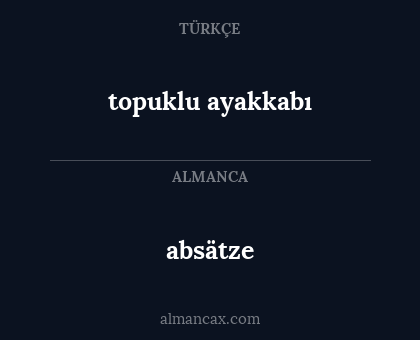 topuklu ayakkabı - absätze