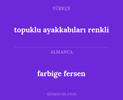 farbige fersen - topuklu ayakkabıları renkli
