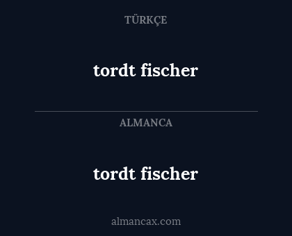 tordt fischer - tordt fischer