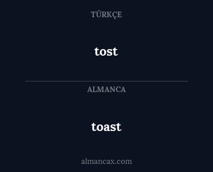 toast - tost