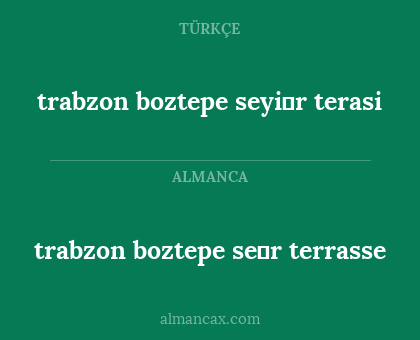 trabzon boztepe seẏr terrasse - trabzon boztepe seyi̇r terasi