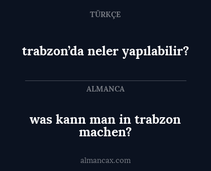 trabzon’da neler yapılabilir? - was kann man in trabzon machen?