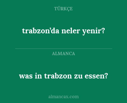 was in trabzon zu essen? - trabzon’da neler yenir?