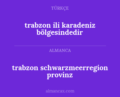 trabzon ili karadeniz bölgesindedir - trabzon schwarzmeerregion provinz