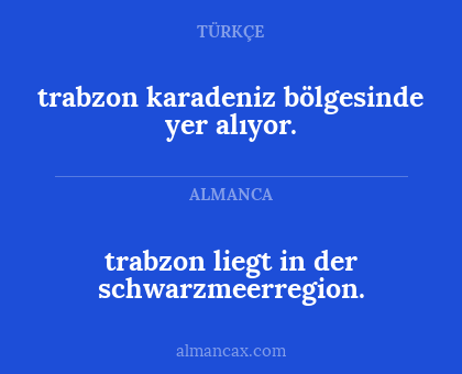 trabzon karadeniz bölgesinde yer alıyor. - trabzon liegt in der schwarzmeerregion.