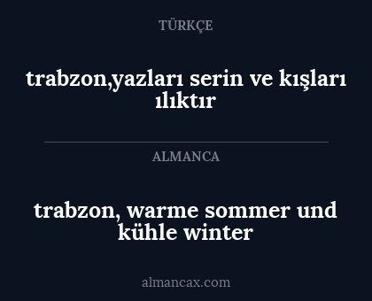 trabzon,yazları serin ve kışları ılıktır - trabzon, warme sommer und kühle winter