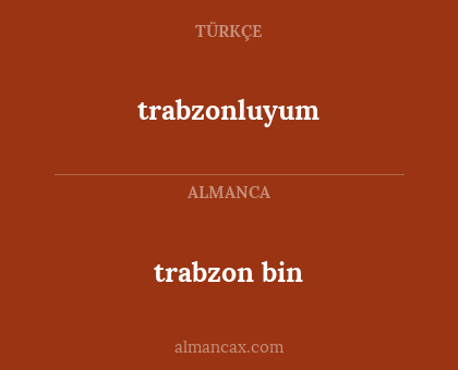 trabzon bin - trabzonluyum