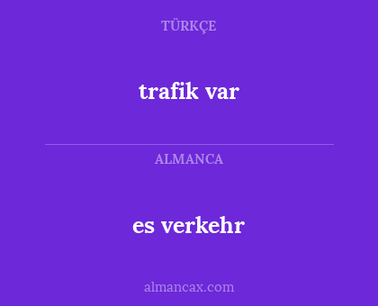 es verkehr - trafik var